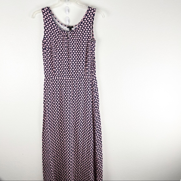 Talbots Dresses & Skirts - TALBOTS Floral Sleeveless V-Neck Cinched Waist Maxi Dress Small Casual Spring